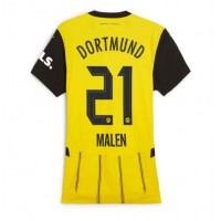 Dres Borussia Dortmund Donyell Malen #21 Domáci pre Ženy 2024-25 Krátky Rukáv